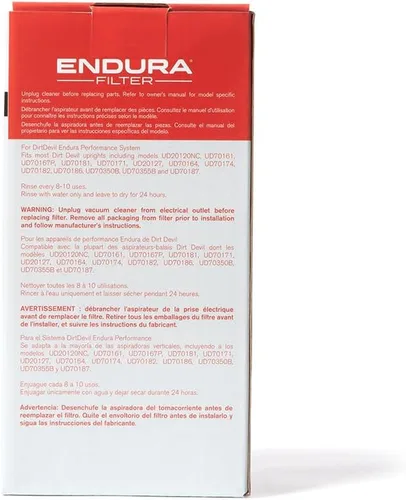 Miniatura 5 de Dirt Devil - Filtro de vacío para aspiradoras verticales Endura, reutilizable, estilo F112, negro, filtración de alto rendimiento, número de pieza