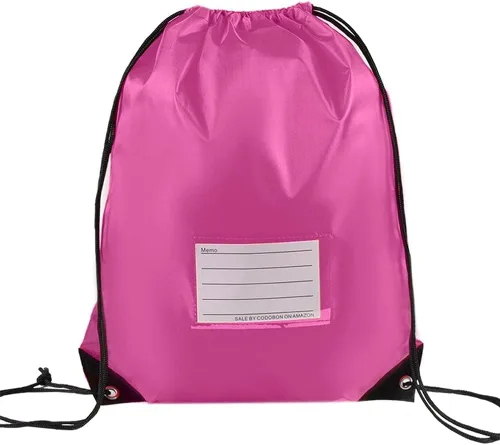Miniatura 65 de CODOBON Paquete de 20 bolsas con cordón, mochila de cuerda de dibujo a granel, bolsa de bricolaje para gimnasio, deportes, bolsa para mujeres