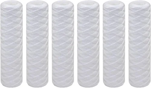 Miniatura 15 de Tier1 Cartucho de repuesto de filtro de agua para sedimentos de polipropileno enrollado de 50 micrones, 10 x 2.5 pulgadas, compatible con Pentek