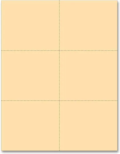 Miniatura 6 de NextDayLabels - Tarjetas perforadas en blanco para impresora láser 6 por página, para registro escolar, entrega de flores, RSVP de respuesta