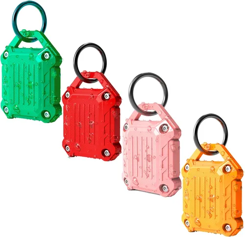 Miniatura 16 de DOVICK - Funda protectora impermeable para llavero Airtag, cubierta completa con tornillos compatible con el llavero de seguimiento Apple Air Tag P4