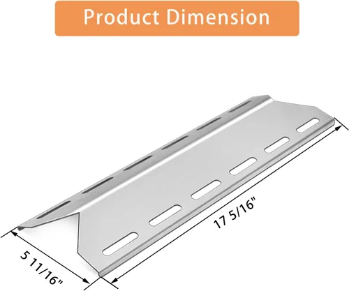 Miniatura 2 de Piezas de repuesto de placa térmica para Charmglow, Home Depot, Nexgrill, Jenn-Air, Kirkland, Member's Mark, Perfect Flame, SAMS y otras parrillas