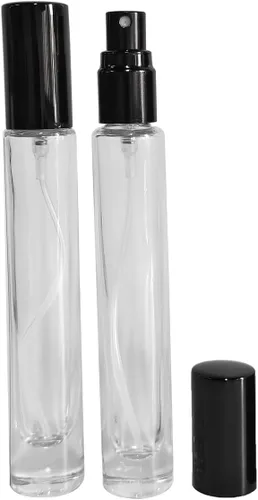Miniatura 4 de Mini spray de perfume de 0.3 fl oz, botella de vidrio atomizador, botellas de perfume recargables, botella pequeña de spray de niebla fina, botella
