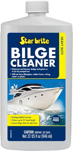 STAR BRITE Limpiador de sentina resistente, simple y fácil de usar, verter, lancha y bombea, emulsiona aceite, combustible y deja la sentina limpia