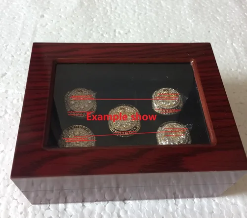 Miniatura 4 de Championship Big Heavy Ring Display Caja de madera (7 Hoels)