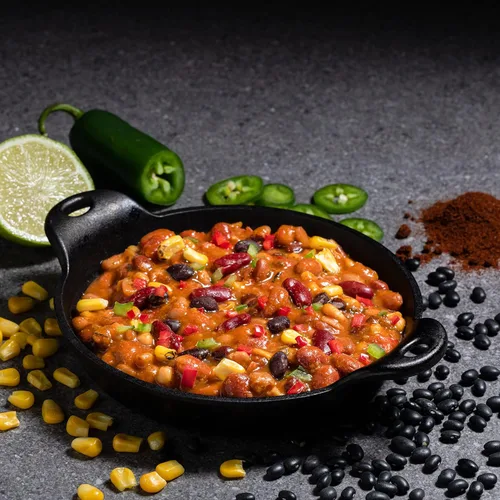 Miniatura 6 de OMEALS Chili-MRE vegetariano - Vida útil extendida - Totalmente cocido con calentador, perfecto para entusiastas del aire libre, viajeros