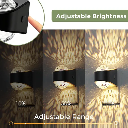 Miniatura 4 de L LOHAS LED - Luces nocturnas enchufables en la pared, luz nocturna con proyector y sensor de crepúsculo a amanecer, 1600K/3000K/5000K ajustable