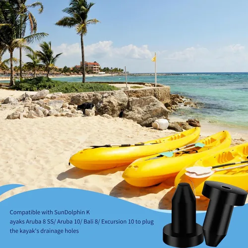 Miniatura 6 de Axlksia Paquete de 12 tapones de drenaje de kayak de 1/2 pulgada para pelícanos, kayaks Sun Dolphin, tapones de silicona para kayak de repuesto