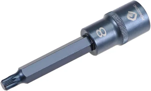 Miniatura 7 de uxcell 1/2" Drive x M12 (0.472 in) Triple Square Spline Bit Socket, brocas de acero S2, enchufes CR-V 4" de longitud (solo para uso manual)