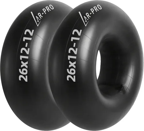 Miniatura 14 de AR-PRO Tubo interior de repuesto resistente de 13 x 6.50-6 pulgadas con vástago de válvula recto TR-13 (paquete de 2) – para carretillas, Razor Quad