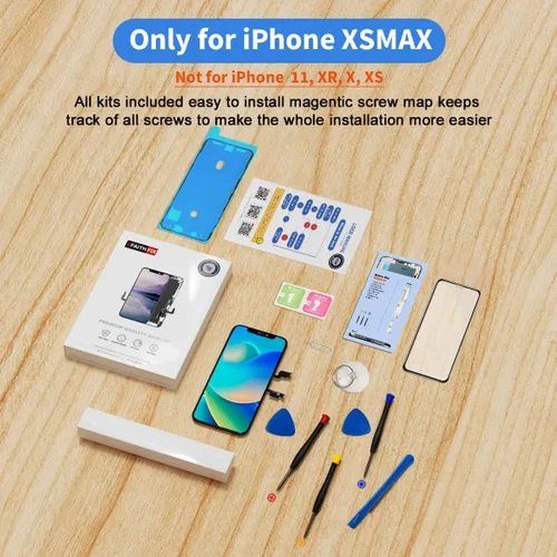 Miniatura 8 de EFAITHFIX para iPhone XS MAX Reemplazo de Pantalla LCD de 6.5 Pulgadas, Ensamblaje de Visualización, Pantalla Táctil 3D, Digitalizador con Kit