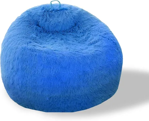 Miniatura 72 de BCU Funda para Silla Puf Ultra Suave Esponjosa de Piel Sintética Falsa Funda para Puf de Felpa Funda para Sillas de Sala de Estar para Adultos