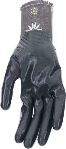 Miniatura 5 de Mud Grip - Guantes de jardinería para mujer con revestimiento de nitrilo plano y revestimiento de nitrilo Gris