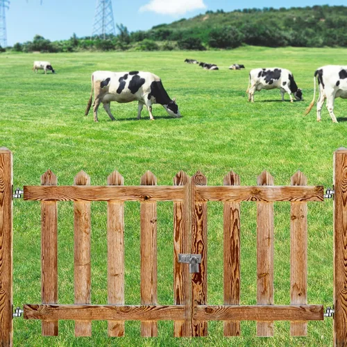 Miniatura 7 de Insaga Bisagras de puerta de acero inoxidable 304 para cercas de madera, bisagra de ojo de tornillo de una pieza resistente con diámetro de orificio