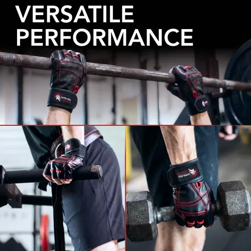 Miniatura 6 de Guantes de entrenamiento para levantamiento de pesas, guantes de gimnasio para levantamiento de pesas para hombres y mujeres, para entrenamientos