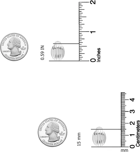 Miniatura 4 de LeCalla 925 Sterling Silver Small Medium Clip On Earrings Non-Pierced Clip-On Stud Earring for Teen Women