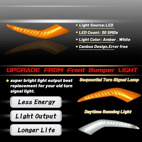 Miniatura 2 de Cambio de luz LED blanca/ámbar para niebla delantera y marcha diurna con función de señal intermitente LED dinámica Compatible con accesorios