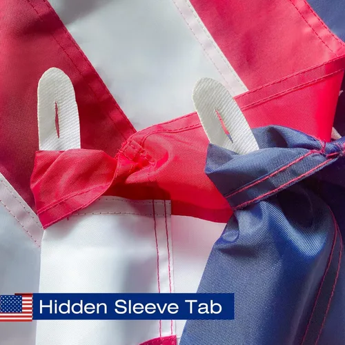 Miniatura 6 de Bandera de Estados Unidos bordada con estrellas cosidas y rayas cosidas, resistente y duradera (el mástil de bandera no está incluido)