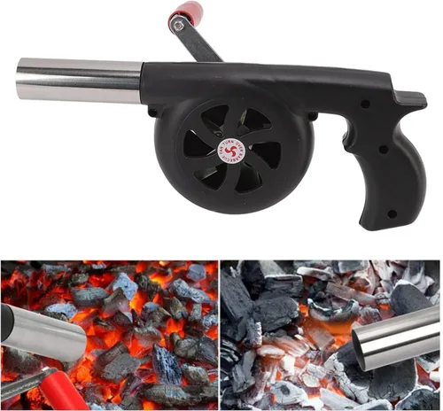 Miniatura 4 de Ventilador de barbacoa para cocinar al aire libre, soplador de aire portátil ligero y portátil, ahorro de tiempo, soplador de barbacoa ABS duradero