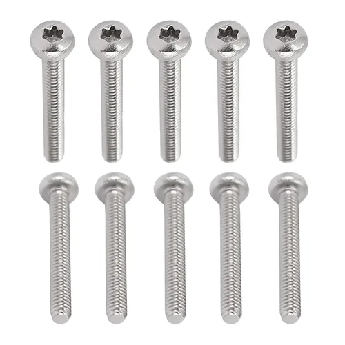 Miniatura 23 de DTGN Tornillos Torx de cabeza plana M1.0.236x0.118 in (DXL), paquete de 20, buenos para maquinaria, sujetadores de seguridad Torx de acero