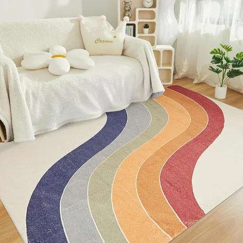 Miniatura 17 de USTIDE Butterflys Alfombra para Niños 5X7/55"x78" Alfombra de Área Lavable a Máquina para Dormitorio de Niñas Alfombra Suave para Sala de Estar Sala