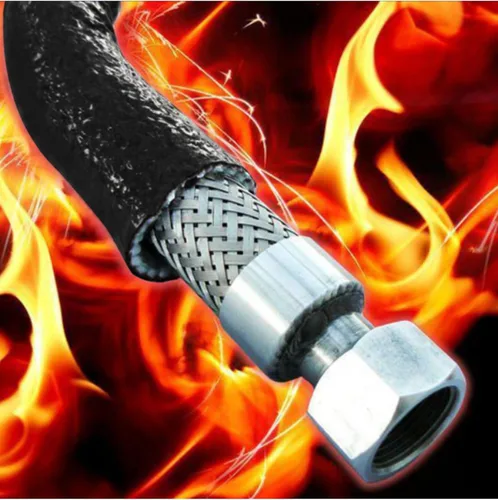 Miniatura 4 de Manga térmica de 1/2"(13mm) ID con protección contra el fuego, manga térmica con blindaje térmico contra el fuego, termo armadura de silicona