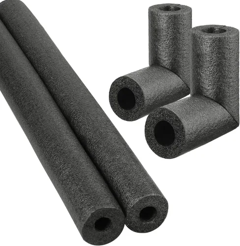 Miniatura 8 de Paquete de 4 Aislamiento de Tubería de Codo Tubo de Espuma Envoltorio Exterior Negro Cubiertas de Tubería Codos Tubería de Aislamiento Cubiertas