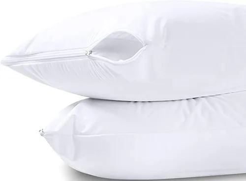 Miniatura 2 de Protector de almohada de alta calidad, protector de almohada tamaño King, fundas de almohada blancas, funda de almohada de plumas y mezcla