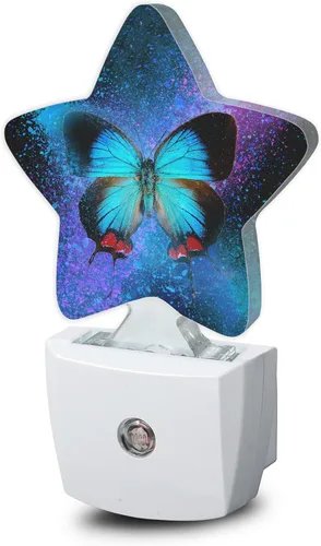 Miniatura 13 de Luces nocturnas de flores silvestres de hierbas, lámpara de pared enchufable, sensor inteligente del atardecer al amanecer para decoración