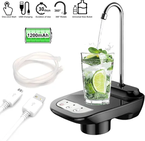 Miniatura 7 de Bomba dispensadora de agua potable de 5 galones, bomba eléctrica automática para botellas de agua potable de 1 a 5 galones para garrafones de agua