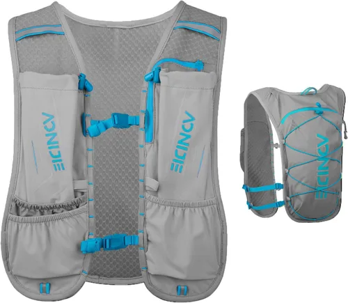 Miniatura 10 de AONIJIE Chaleco de hidratación impermeable y transpirable para correr para mujeres y hombres, chaleco de hidratación ligero de 4.23 onzas, mochila