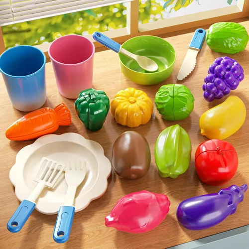 Miniatura 7 de JUKUDAHU - Lavaplatos de juguete con agua corriente, juguetes de cocina con fregadero para niños de 3, 4, 5, 6 y 7 años de edad, lavavajillas Azul