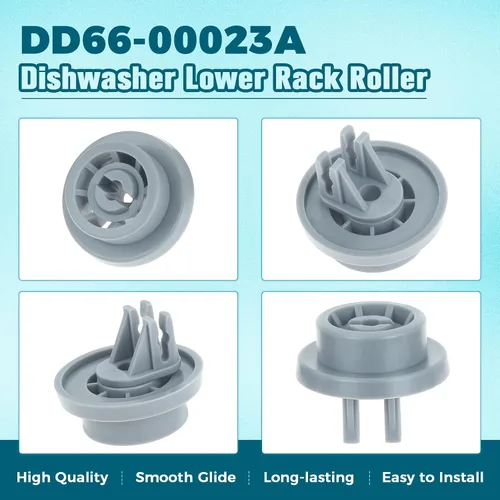 Miniatura 3 de DD66-00023A - Rodillo inferior para lavavajillas compatible con Kenmore Samsung Lavavajillas, parte inferior de repuesto 2002711, AP4342187