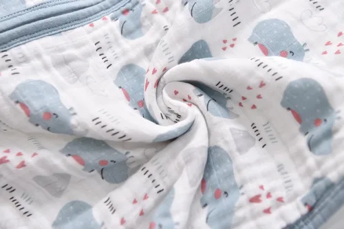 Miniatura 6 de TADO MUSLIN Saco de dormir para bebé de 0 a 6 meses, manta para bebés 100% algodón orgánico con cremallera de 2 vías YKK 0.5 TOG Sacos de dormir