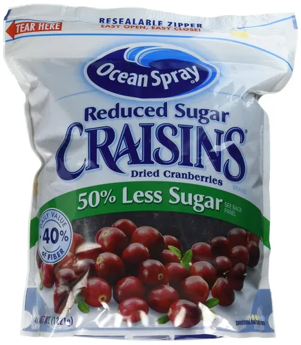 Miniatura 14 de Ocean Spray® Craisins®, arándanos secos con 50% menos azúcar, fruta deshidratada, bolsa de 5 onzas