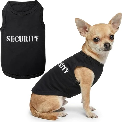 Miniatura 36 de Camiseta para Perro Parisian Pet - Camiseta Bordada FBI - 100% Algodón, Ropa Transpirable para Perros - Chaleco para Mascotas Sin Mangas - Camisas