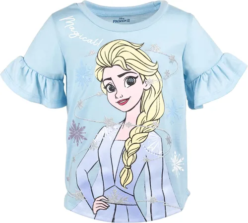 Miniatura 3 de Disney Princess Frozen Moana La Sirenita Conjunto de Camiseta y Leggings con Diseño Floral para Niñas Pequeñas y Grandes Tallas de Bebé a Niña