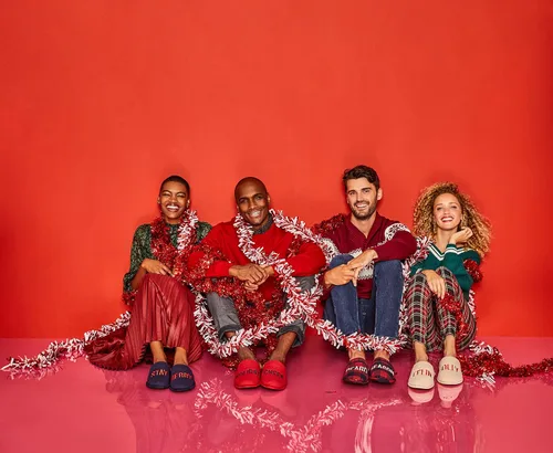 Miniatura 4 de Dearfoams Divertido suéter navideño feo para hombre