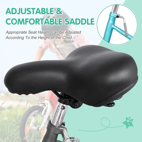 Miniatura 7 de LILYPELLE Triciclo triciclo de 16 pulgadas para principiantes y bicicletas de 3 ruedas de una sola velocidad, bicicletas de tres ruedas con cesta