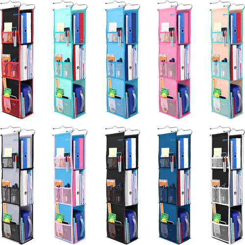 Miniatura 6 de Abra Company - Organizador colgante de 3 repisas para armario, con tela saludable para niños, respetuosa con el medio ambiente, banda segura