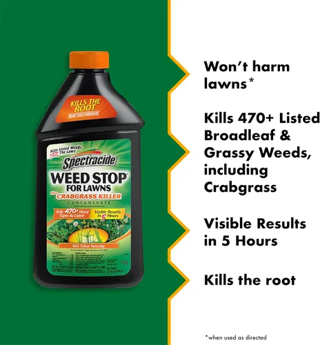 Miniatura 2 de Spectracide Weed Stop para césped + concentrado matador de pasto de cangrejo, 32 onzas, paquete de 6