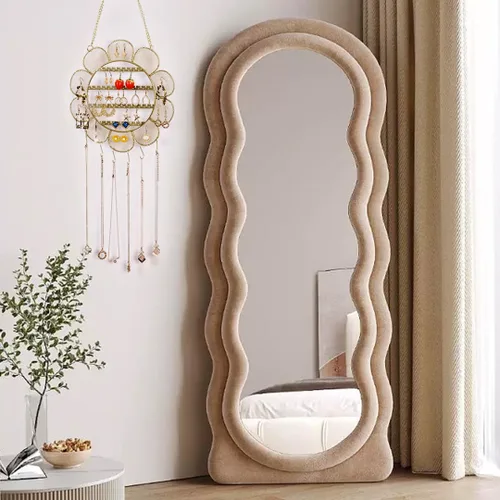 Miniatura 4 de Soporte de aretes en forma de flor montado en la pared, organizador de joyas colgantes, collares de pared, soporte de exhibición de joyas