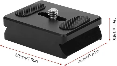 Miniatura 3 de Placa de liberación rápida de la cámara Profesión Gimbal Aumento Pad Riser Base Placa de liberación rápida para Lab S Crane 2 Crane 3 para Riser
