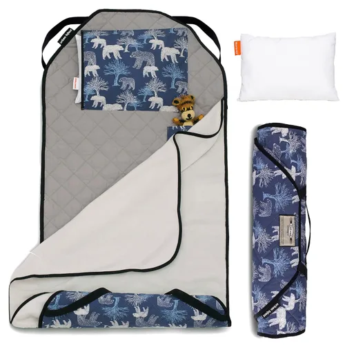 Miniatura 29 de Urban Infant Tot Cot Tapete de Siesta para Niños - Tapete de Siesta para Niños Pequeños Guardería Preescolar Cubierta de Ropa de Cama con Manta