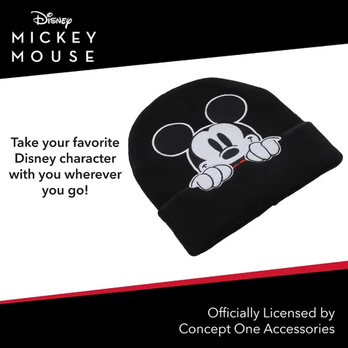 Miniatura 4 de Concept One Disney Mickey Mouse Cuffed Beanie Hat, Knitted Stocking Cap
