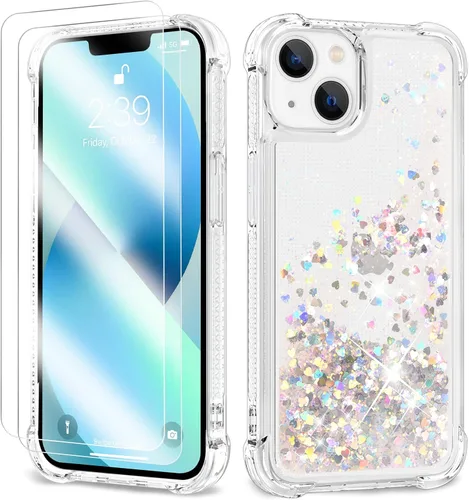 Miniatura 45 de Funda con purpurina para Samsung Z Flip 3, a prueba de golpes, funda de TPU transparente con purpurina líquida para Samsung Z Flip 3 para mujer