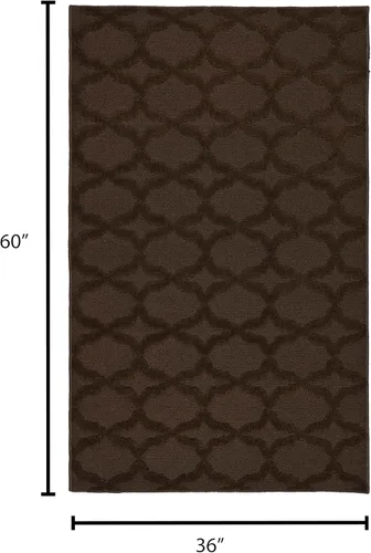 Miniatura 166 de Garland Rug Sparta - Alfombra antideslizante de polipropileno de 2 pies x 12 pies, color negro, ideal para salas de estar y pasillos, elegante