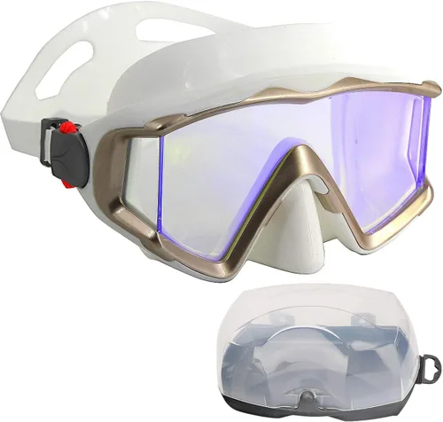 Miniatura 17 de Máscara de buceo Anti-niebla Natación Snorkel máscara adecuada para adultos Buceo Natación Snorkel Gafas Máscaras Lentes negro-azul