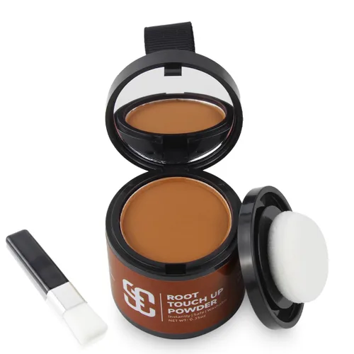Miniatura 20 de Polvo de línea capilar instantáneo en polvo para sombra de línea capilar, cobertura de cabello gris, toque de cabello en polvo para cabello fino 3