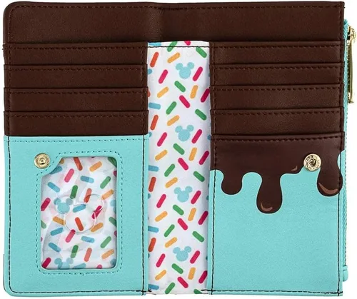 Miniatura 4 de Loungefly X Disney Mickey and Minnie Mouse Sweet Treats - Cartera con solapa Rosado Cartera plegable
